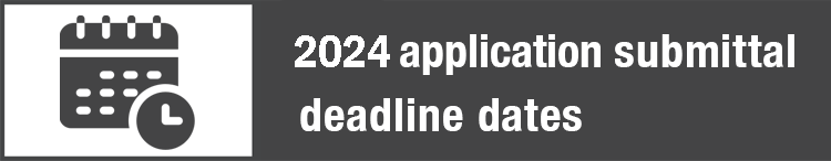 image: 2024 Application Submittal Dates